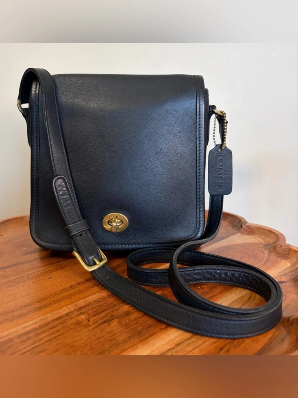 Vintage COACH Patrol Companion Bag Black Crossbody Costa Rica 9076 EUC - Picture 17 of 17